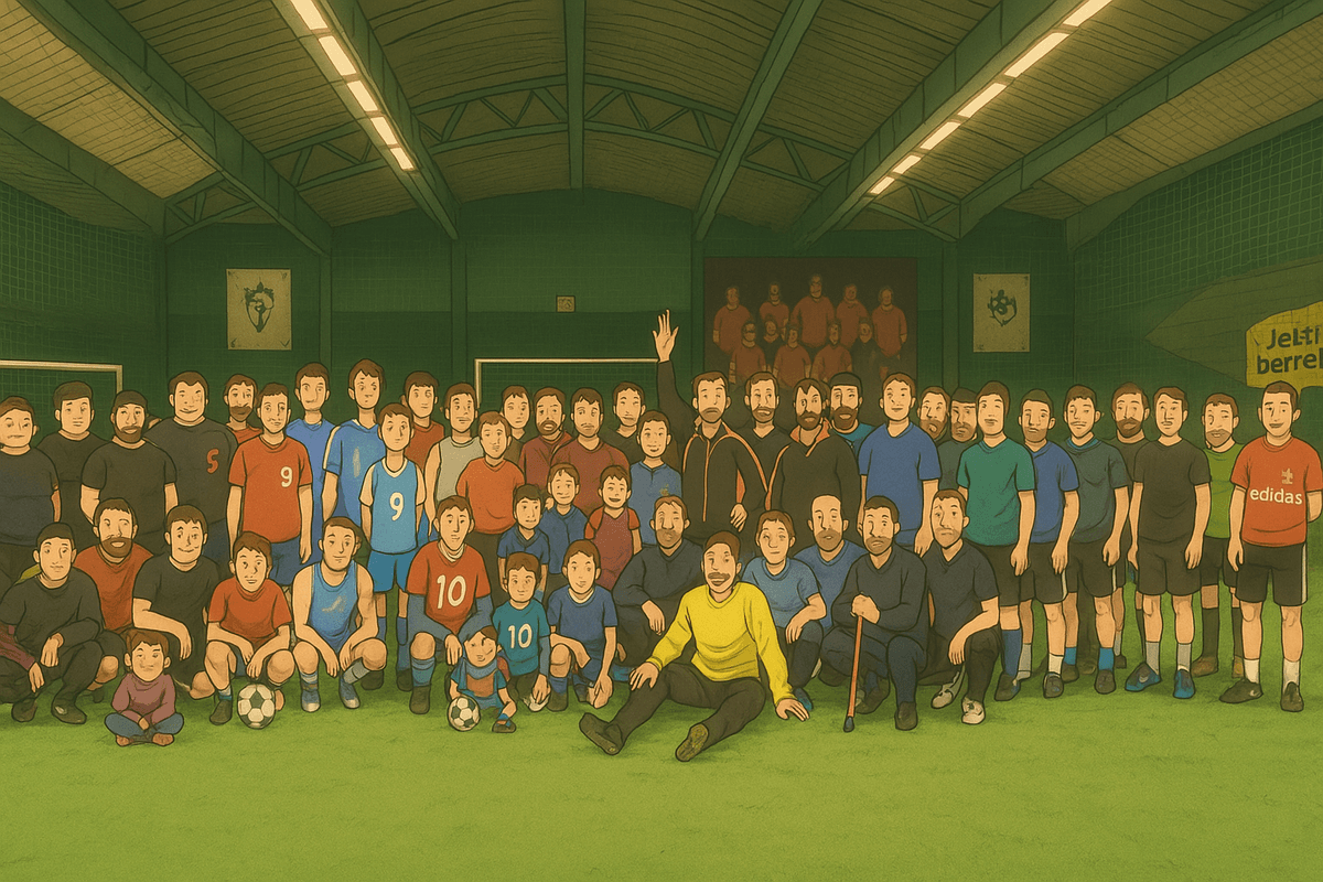 Mannschaftsfoto des SV Gipsy Kings Vienna Fußballteams